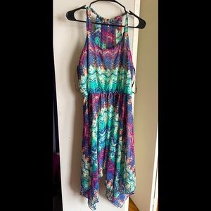 Multicolored mid-length dress!